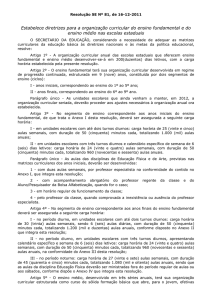Resolução SE nº 81, de 16-12-2011 Estabelece diretrizes para a