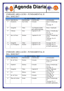 Agenda diaria 8 AM e BM