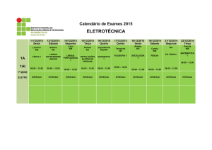 Calendário Exames Final_2015 - IFRS