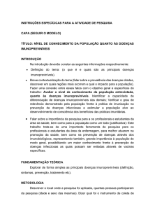 INSTRUÇÕES ESPECÍCICAS PARA A ATIVIDADE DE PESQUISA