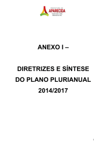 ANEXO I e II DIRETRIZES - Prefeitura de Aparecida de Goiânia