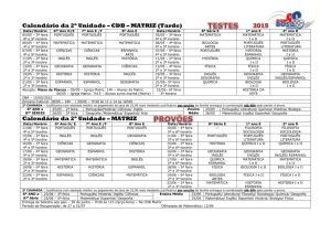 CALENDÁRIO Testes 2ª Unid Matriz Tarde(1)