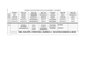 OBS. SUB ARTE, LITERATURA e QUÍMICA A