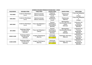 HORÁRIO SEGUNDO PERIODO DE RADIOLOGIA