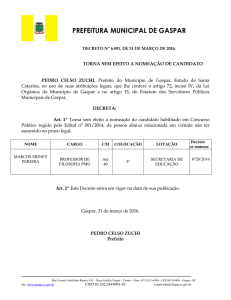 decreto nº - Diário Oficial dos Municípios de Santa Catarina