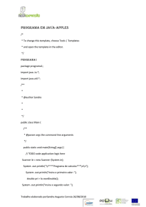 Programas em java - pradigital