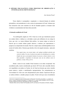 O surgimento da psicanálise