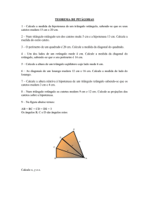 teorema de pitágoras – problemas