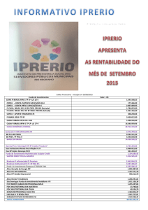 Informativo IPRERIO setembro/2015