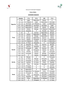 Segunda Horário 1º A 2º A 2ºB 3º A 7h