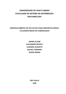 universidade de santo amaro faculdade de sistema de informação