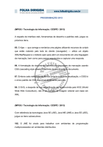 PROGRAMAÇÃO 2013 (MPOG / Tecnologia da Informação / CESPE