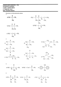 COLÉGIO SANTA DOROTÉIA – POA ATIVIDADE DE QUÍMICA 3A