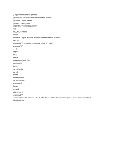 14-xercicícos resolvidos de Algoritmos_números primos - Lig@