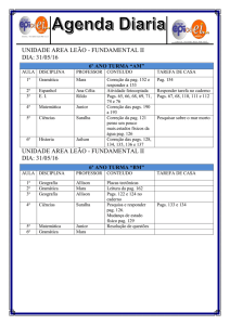 Agenda diaria 6AM e 6BM