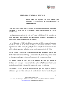 resolução estadual n° xxxx/ 2015