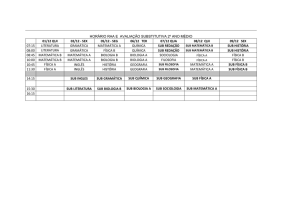 HORÁRIO RAA E AVALIAÇÃO SUBSTITUTIVA 2º ANO MÉDIO 01