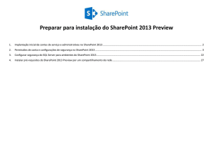 Instale os pré-requisitos do SharePoint 2013 no