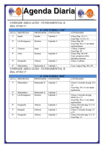 Agenda diaria 6AM e 6BM