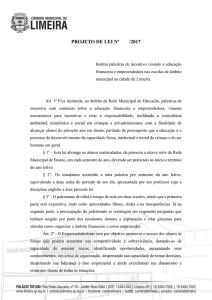 projeto de lei nº /2017 - Câmara Municipal de Limeira