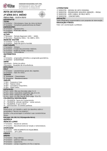 ROTA DE 2º ANO FINAL