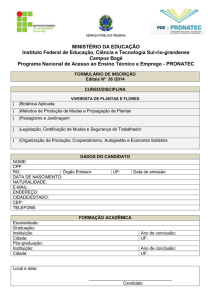 Edital 36/2014 - Formulário de inscrição