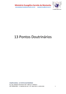 13 PONTOS DOUTRINÁRIOS (29 pags)