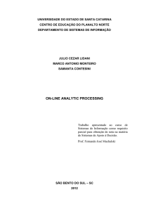 on-line analytic processing