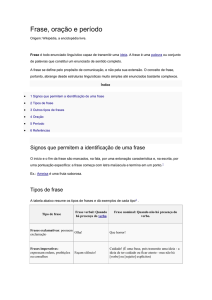 O que é Frase, Oração, Período