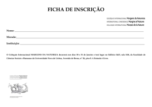 ficha de inscrição - FCSH - Universidade NOVA de Lisboa