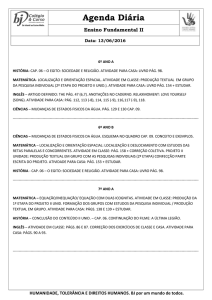 Agenda Diária Ensino Fundamental II