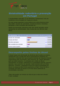 Sinistralidade rodoviária e prevenção em Portugal