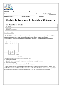 Projeto de Recuperação Paralela – 3º Bimestre Pré – Requisitos do