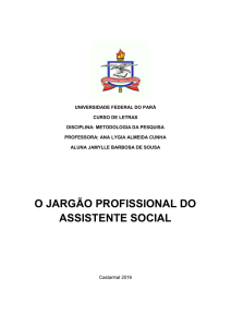 Projeto de Pesquisa - Universidade Federal do Pará