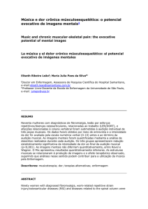 Música e dor crônica músculoesquelética: o potencial evocativo de