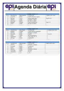 Agenda Diária 1ª série