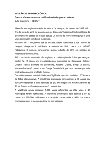 Veja o Boletim - Secretaria de Estado de Saúde de Mato Grosso