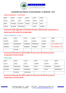 calendario provas REC 3o bimestre 2013(1)