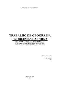 trabalho de geografia problemas da china
