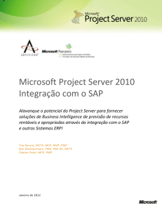 O Microsoft Project Server 2010 auxilia organizações a tomar