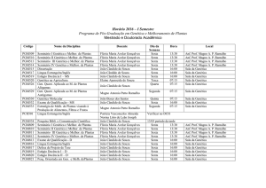 Horário Acadêmico 20161