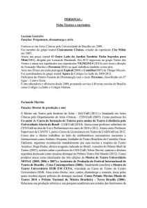 PERSONAS – Ficha Técnica e currículos: Luciana Loureiro Funções