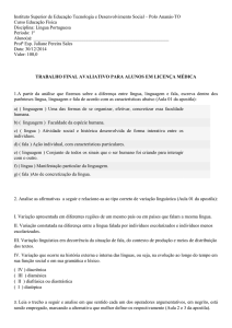 ATIVIDADE AVALIATIVA PARA ALUNOS EMATESTADO (43,8