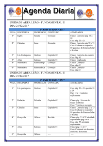 Agenda diaria 6AM e 6BM