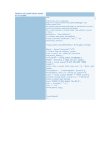 Fazendo backup do banco mysql via script php