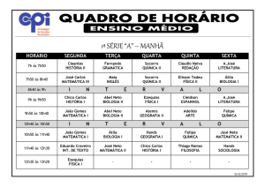 1ª Série do Ensino Médio