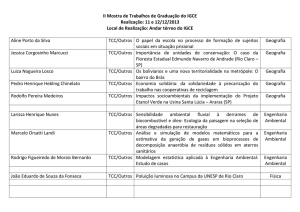 11 e 12/12/2013 Local de Realização: Andar térreo do IGCE