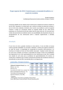 Cenários para a economia brasileira e o comércio varejista