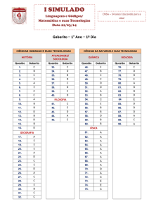 113 kB 28/11/2014 GABARITO 1° Dia