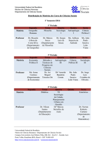 Universidade Federal de Rondônia Núcleo de Ciências Humanas
